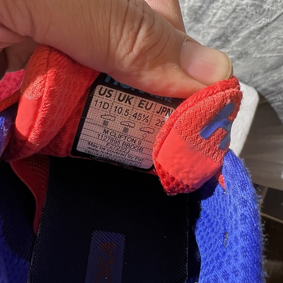 Hoka One One Clifton Running Shoes Blue Size 11D 1127895BBDGB - Picture 7 of 8